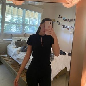 Black cutout Free People shirt